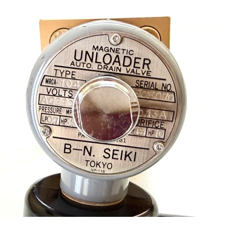 B-N Seiki MRCA-104 Magnetic Unloader Auto Drain Valve (AC 220V)